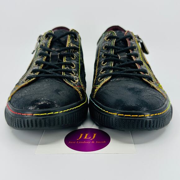 L'Artiste Spring Step Women's Danli Bloom Sneakers Black Multi Size 38/ 7.5-8 US - Picture 2 of 12